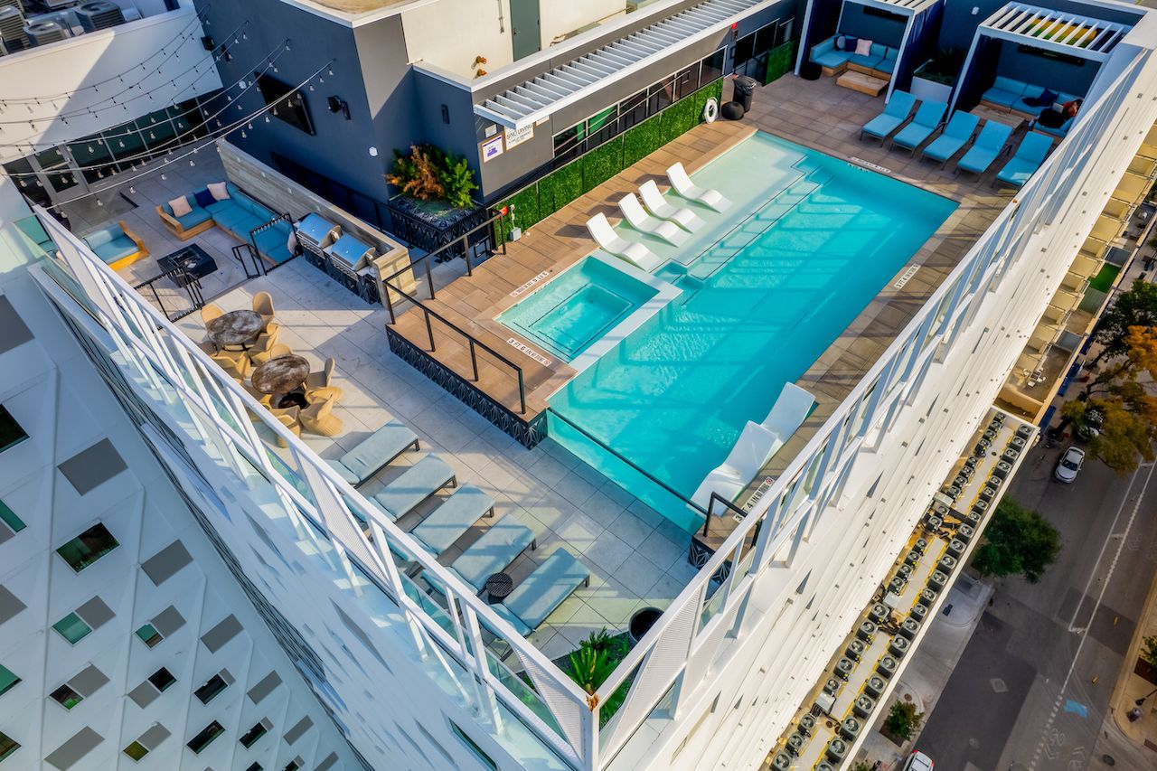 villas on rio apartment overhead pool