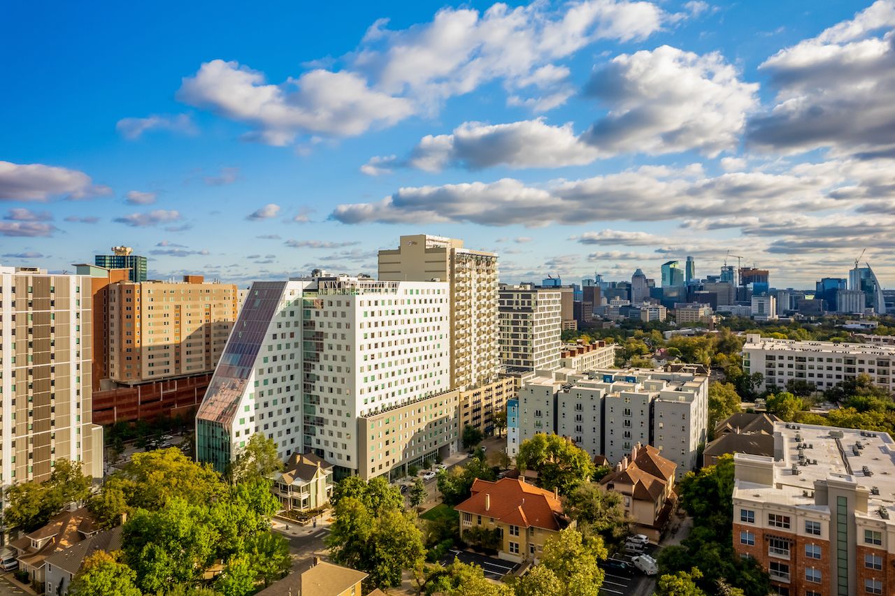 city view of villas on rio apartments