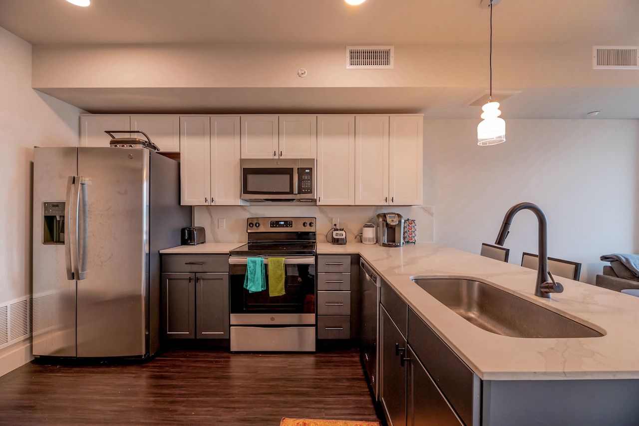 modern spacious kitchen villas on rio apartment